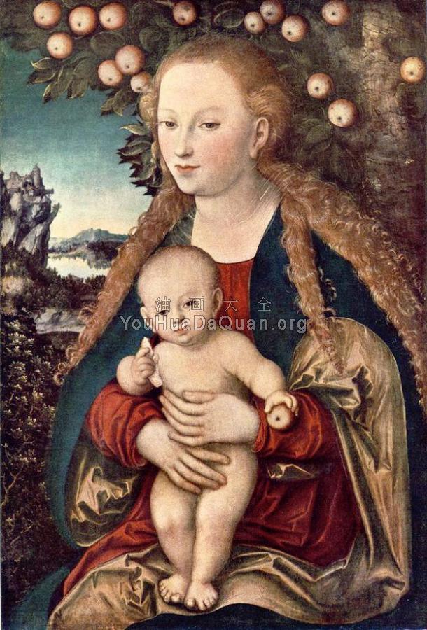 Virgin and Child - 卢卡斯·伊尔·韦基奥·克拉纳赫